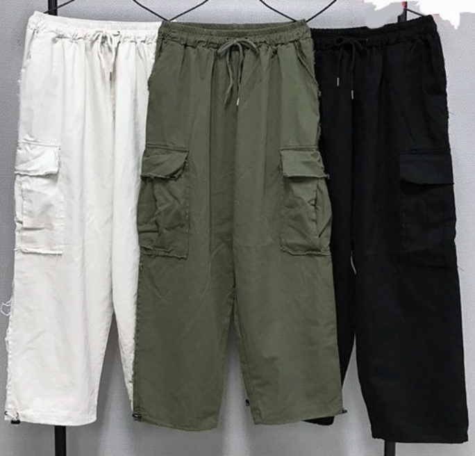 Raw edge men's shirt jacket and pants set
