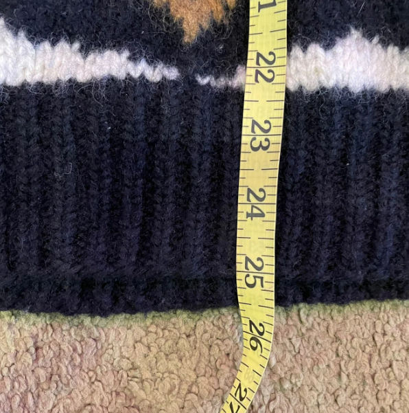 Vintage Wool Funky Geometric Sweater