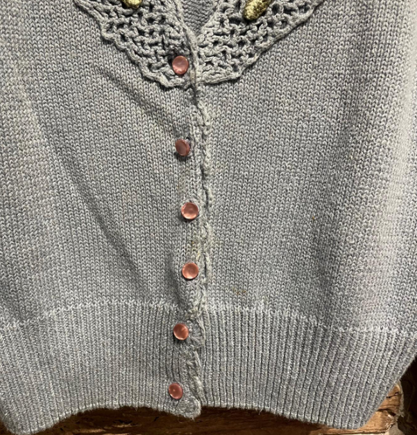 Vintage Herman Geist Hand Embroidered Cardigan