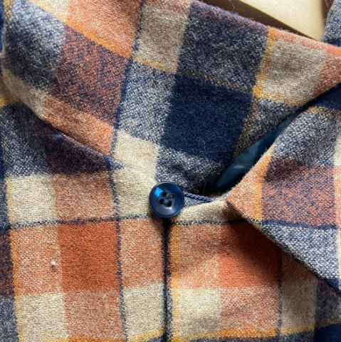 Vintage Pendleton Orange and Grey Flannel Board Shirt
