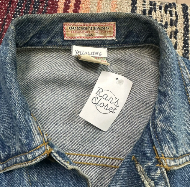 Vintage Guess Jeans Distressed Denim Jacket