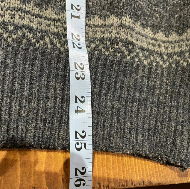 Vintage London Fog Hiking Graphic Wool Blend Sweater