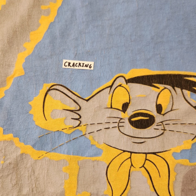 Vintage Iceberg Jeans Speedy Gonzalez Distressed Yellow T-Shirt