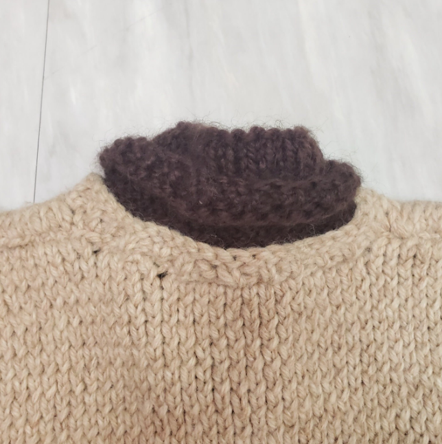 Men's Vintage Heavy Knit Sweater with Aztec Print