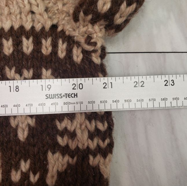 Men's Vintage Heavy Knit Sweater with Aztec Print