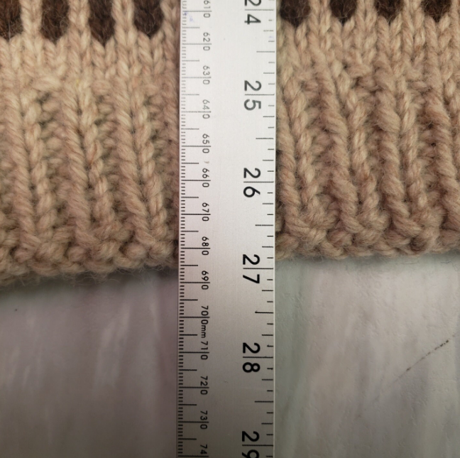 Men's Vintage Heavy Knit Sweater with Aztec Print