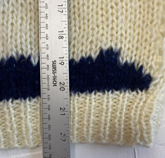 Vintage Niki Knit Cream Sweater with Owl on Branch