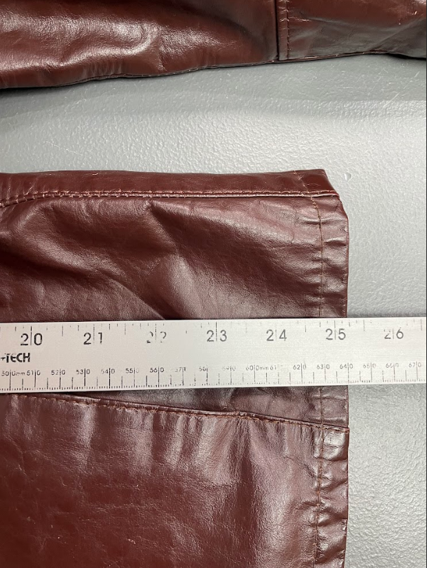 Vintage Burgundy Leather Jacket