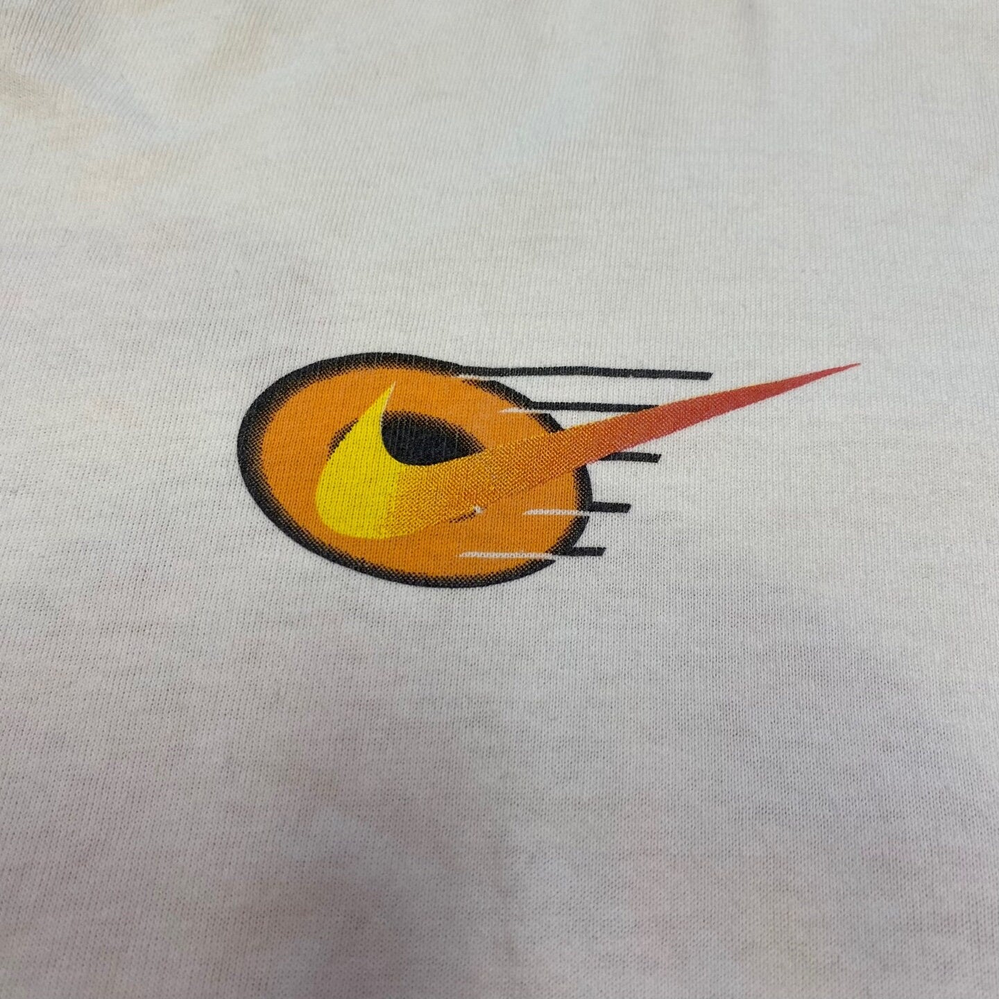 Vintage Nike Picasso Abstract Roller Skater Graphic T-shirt | Vintage T-shirt | Cityscape | Nike | Primary Colours | Men's Size L | M-2211