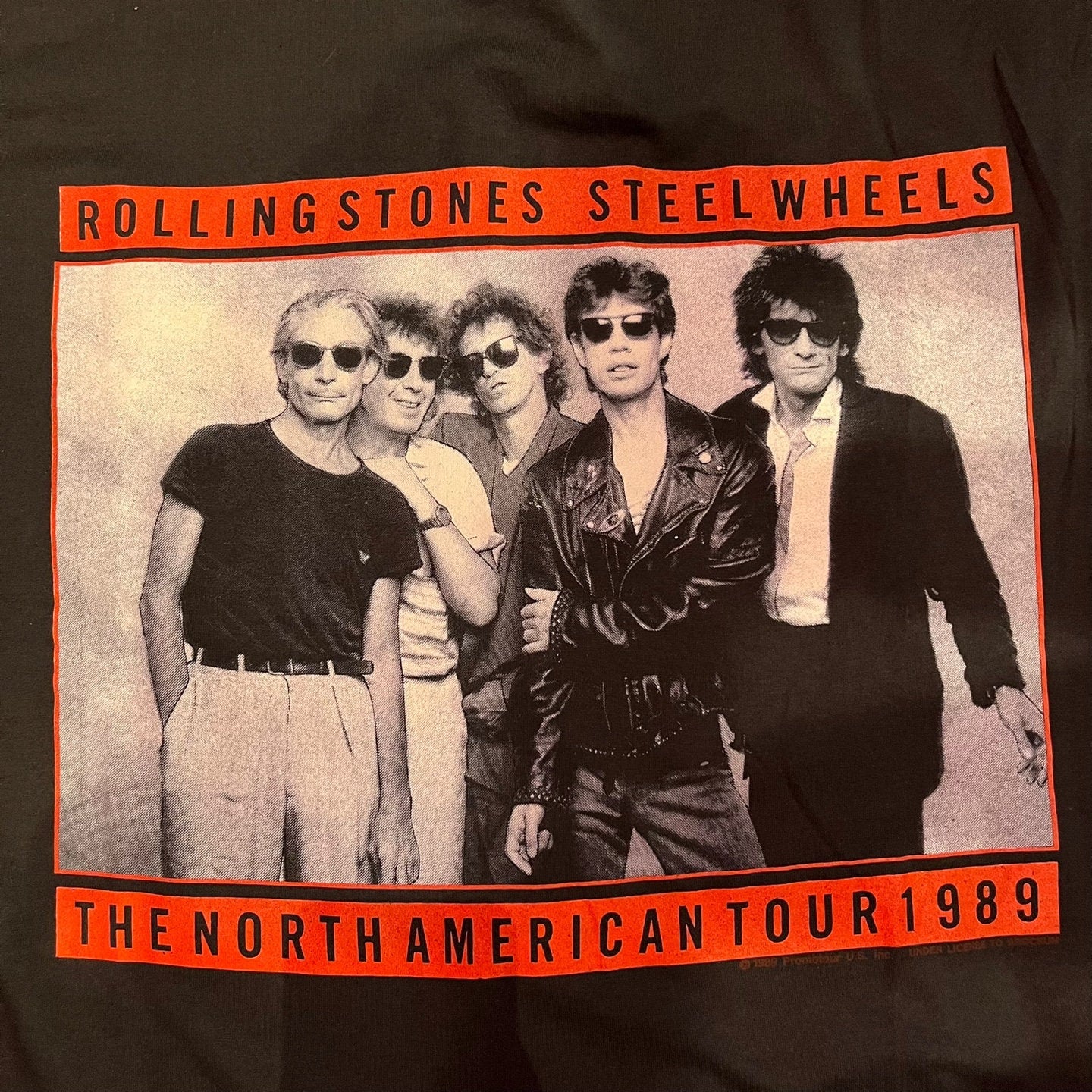 Vintage The Rolling Stones Steel Wheels North American Tour 1989 T-Shirt | Vintage Band T-Shirt | Rolling Stones | Size XL | SKU: STQ-3083
