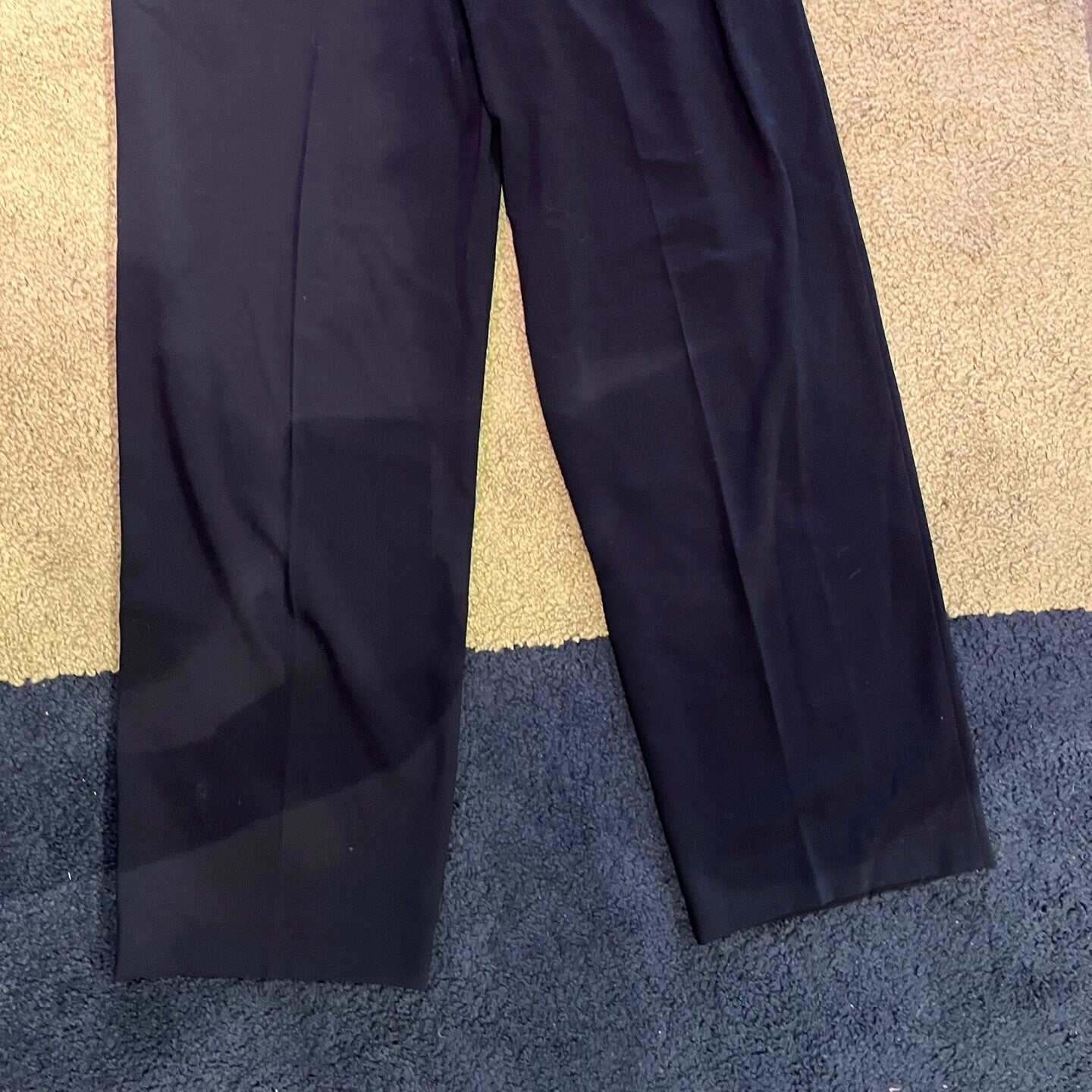Vintage Black Max Mara Women's Trousers | Max Mara Pants | High-Waisted Trousers | Black Dress Pants | Women's Size 6 | SKU: STQ-3223