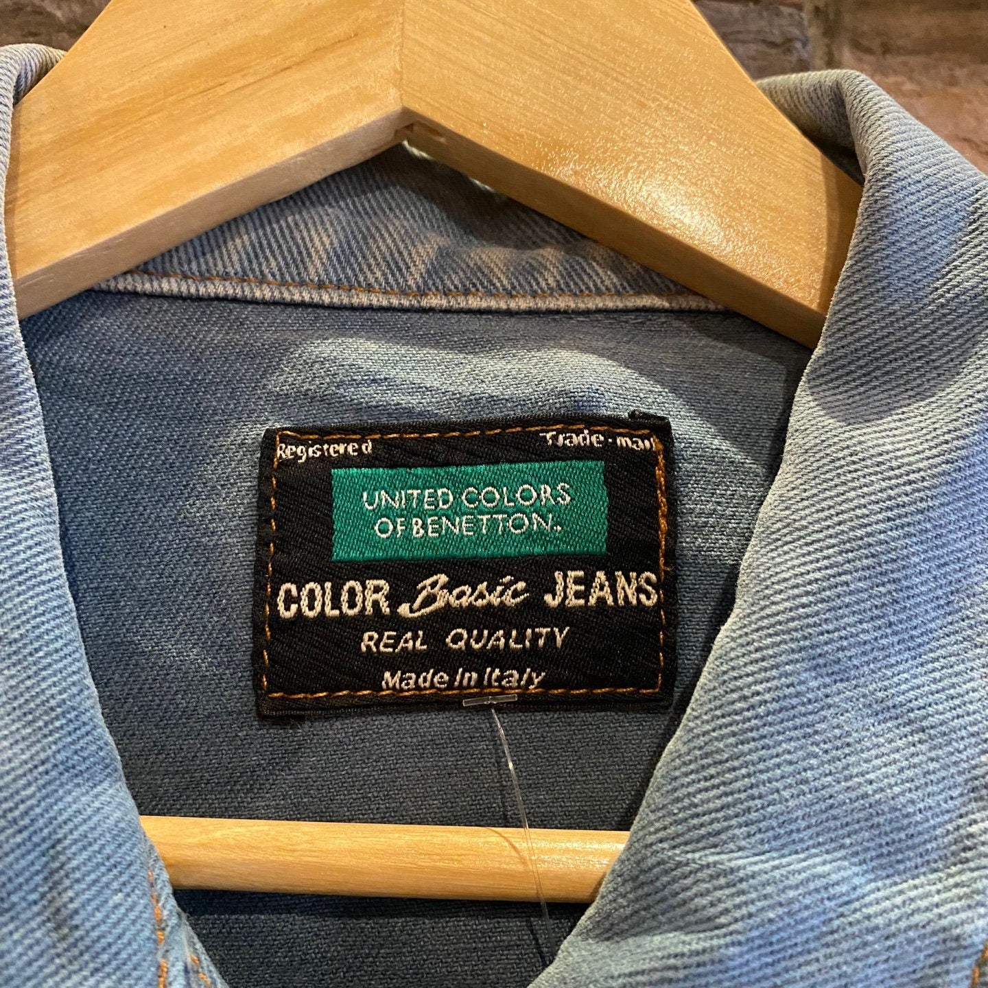 Vintage United Colors of Benetton Color Basic Jeans Denim Blazer | Vintage Blazer | Made in Italy | Denim Blazer | Size 44 | SKU STQ-3282