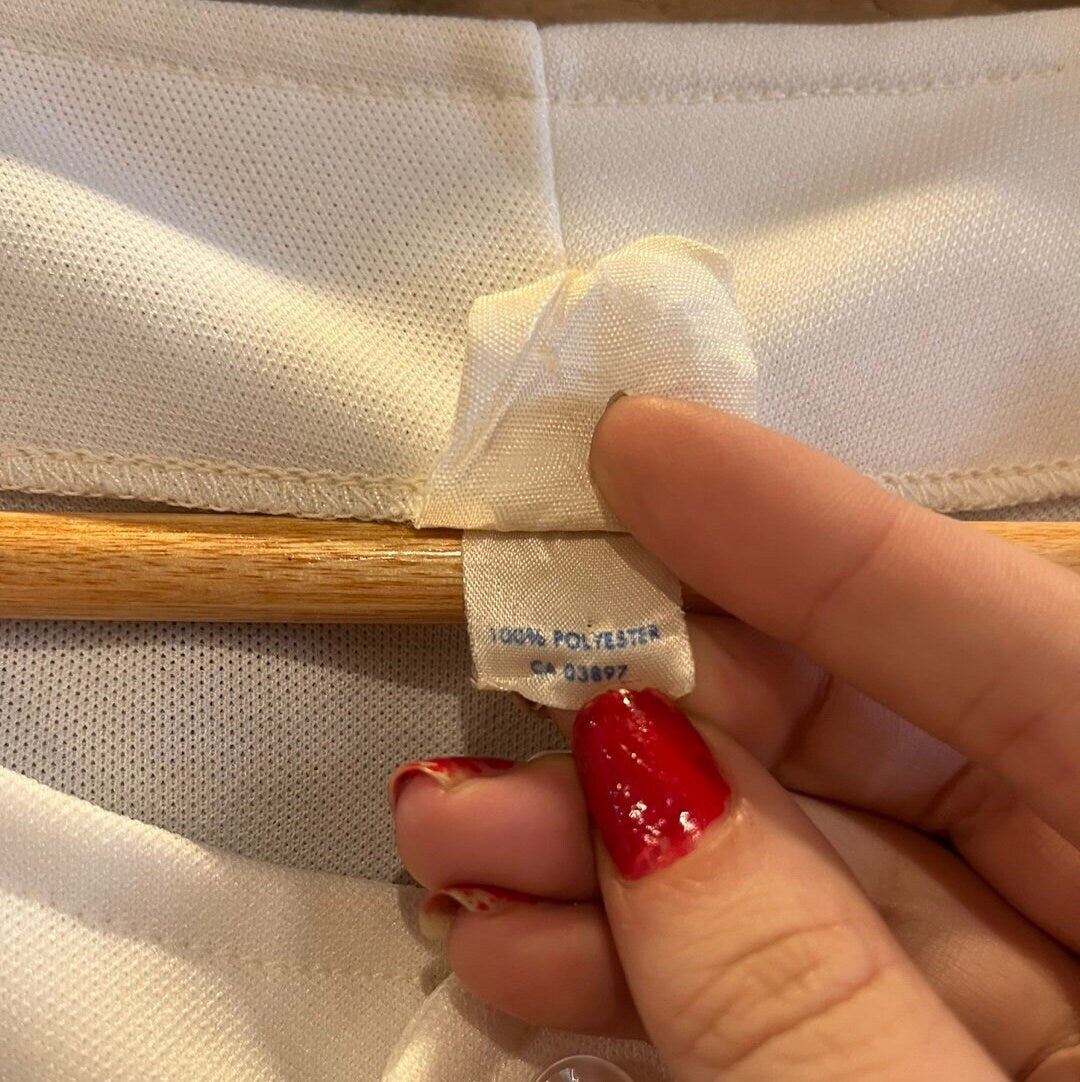 Vintage Los Angeles Dodgers #34 Fernando Valenzuela Button Up Baseball Jersey | Vintage Baseball Shirt | MLB Jersey | SKU: STQ-3293