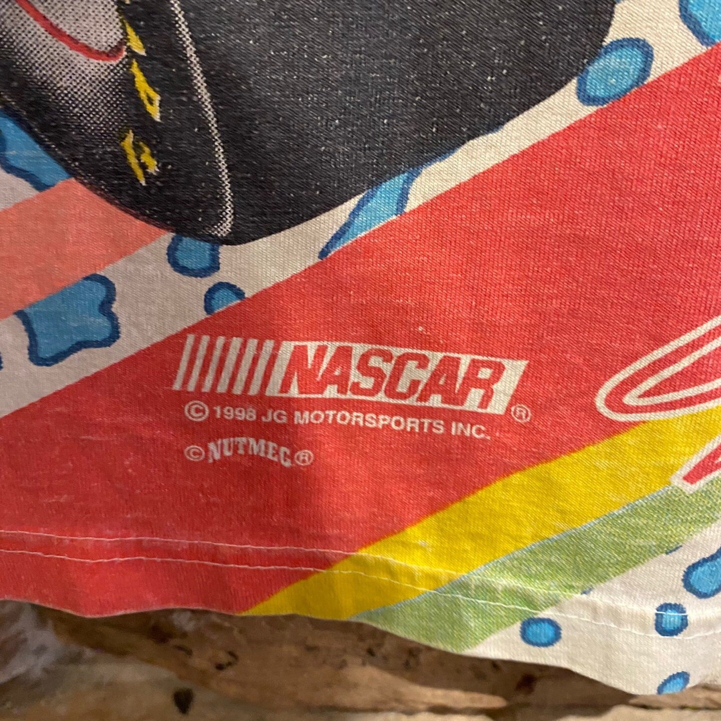 1998 Vintage NASCAR Jeff Gordon Number 24 All over Print T-shirt | Vintage t-shirt | Chase Authentic | Men's Size xl | SKU: STQ-3297