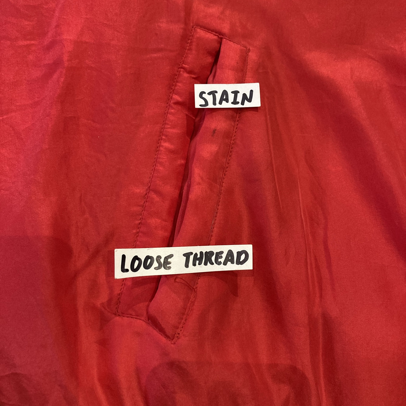 Vintage Ruby Red UNLV Rebels Silk Varsity Jacket