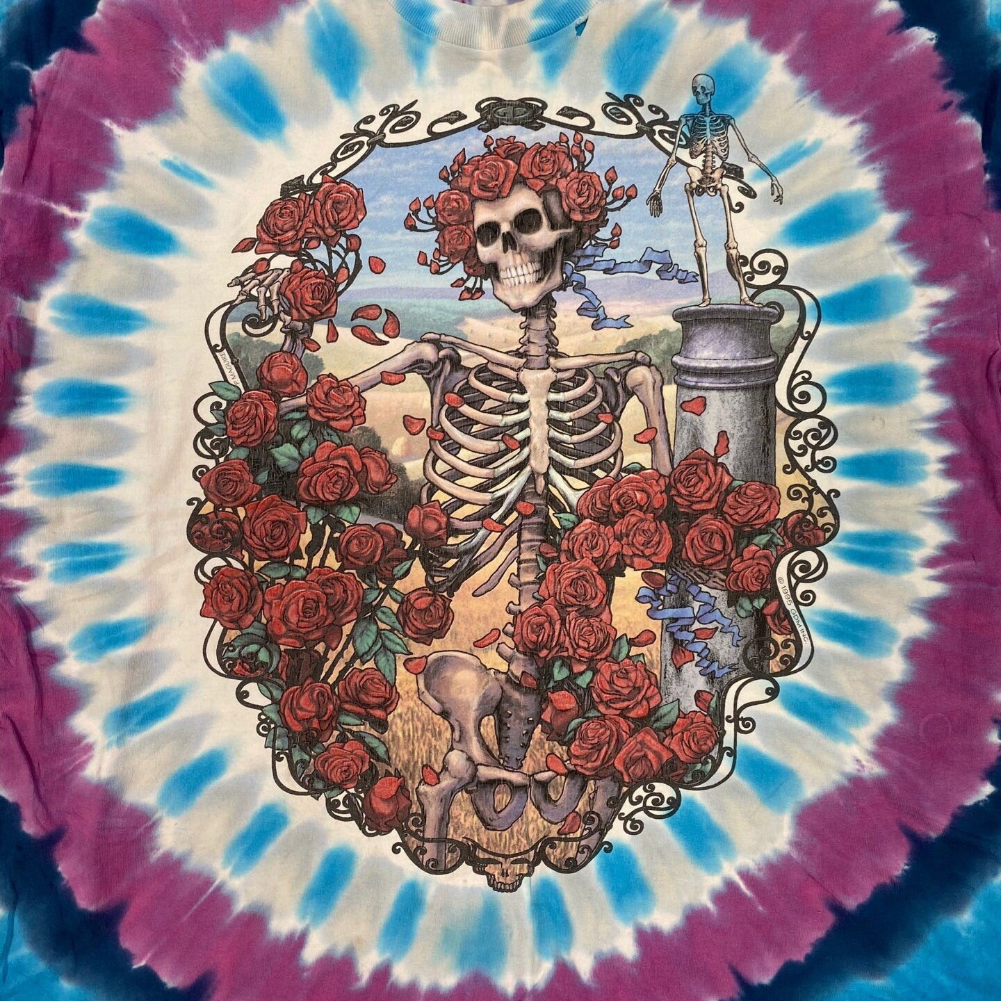 Vintage The Grateful Dead 30th Anniversary Graphic T-Shirt | Vintage T-Shirt | Grateful Dead Tie Dye T-Shirt | Men's Size XXL | M-3559