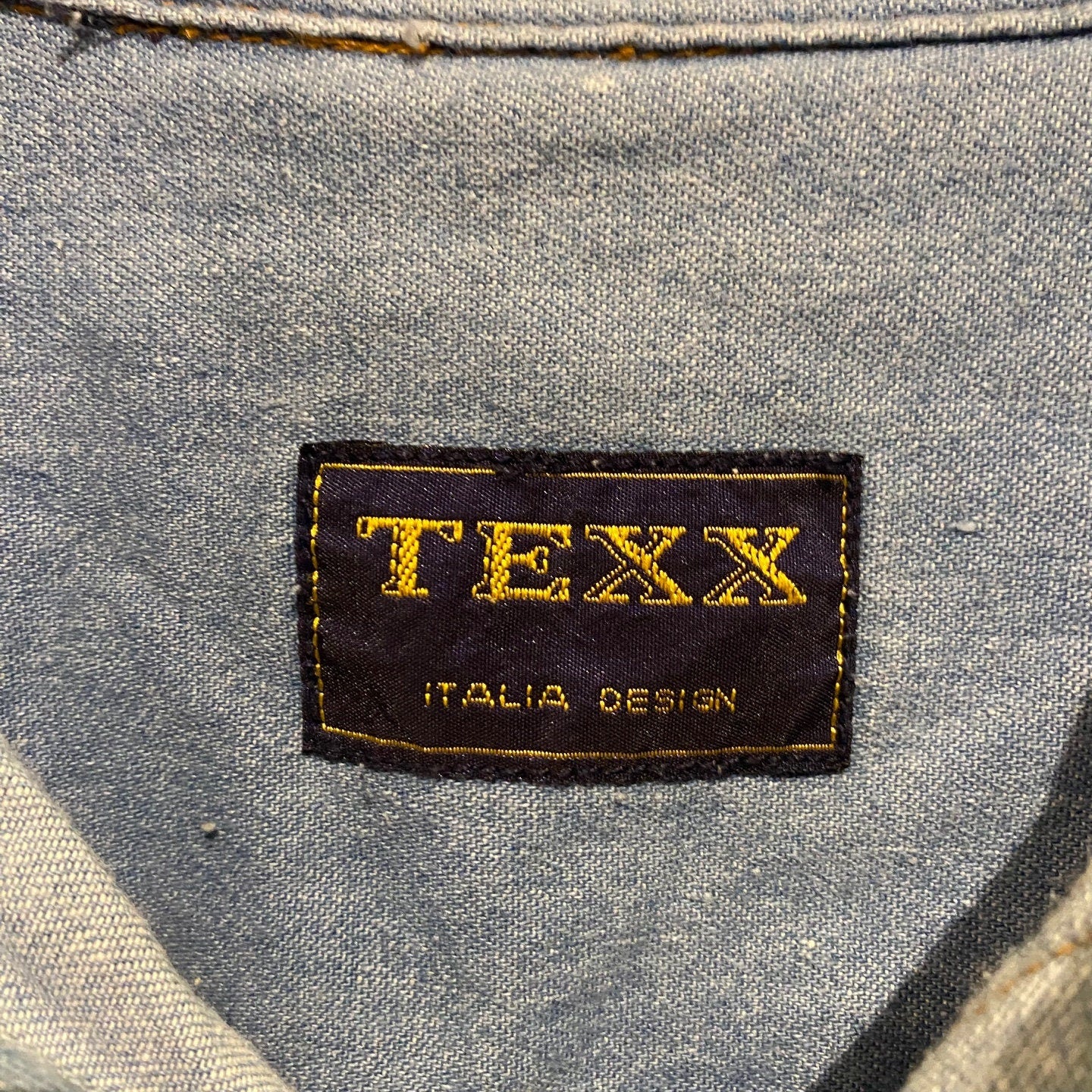 Vintage Texx Italia Design Denim Button Up Shirt with McDonalds Logo and Characters | Vintage Button Up | McDonalds Shirt | SKU NPQ-2031
