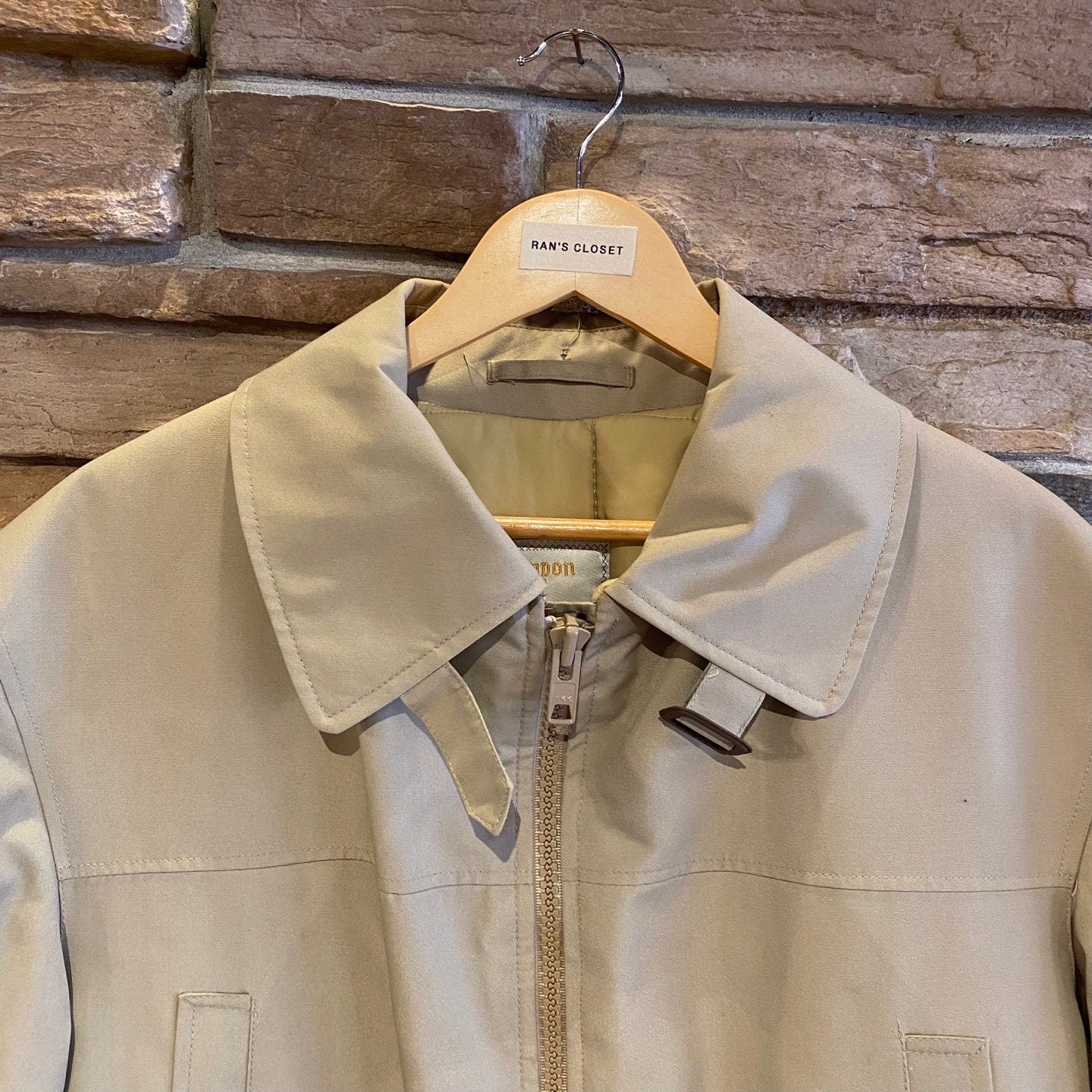 Vintage London Fog Maincoats Thinsulate Zip Up Tan Jacket