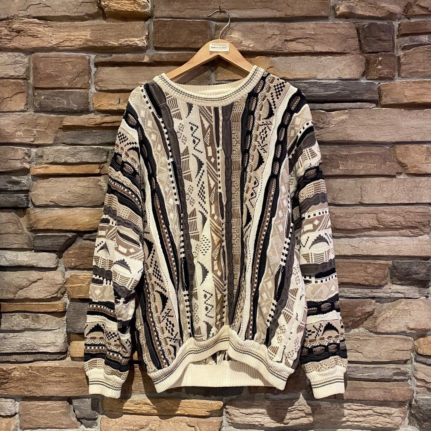 Vintage Cotton Traders Coogi Style Sweater Vintage Sweater Neutral Ran s closet