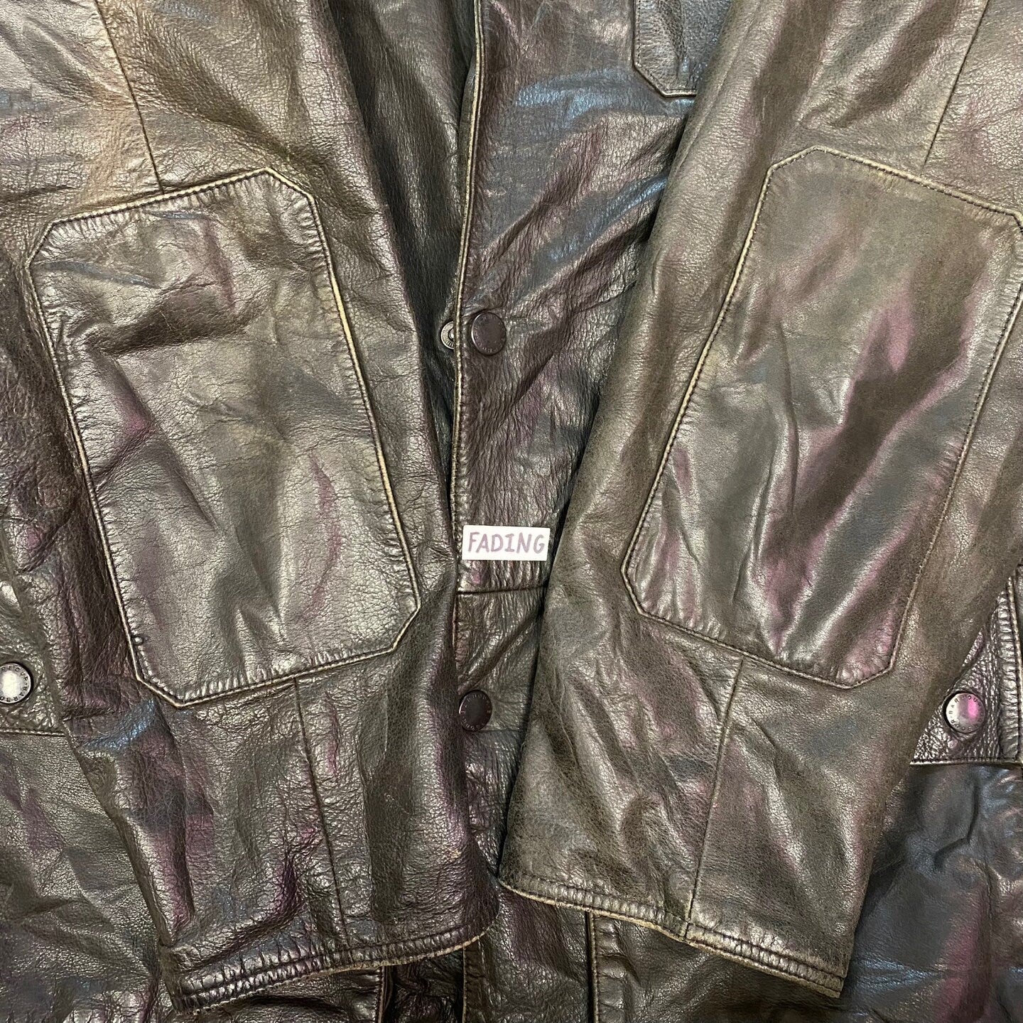 Vintage Barbour Dark Brown Bushman Multi-Pocket Leather Jacket