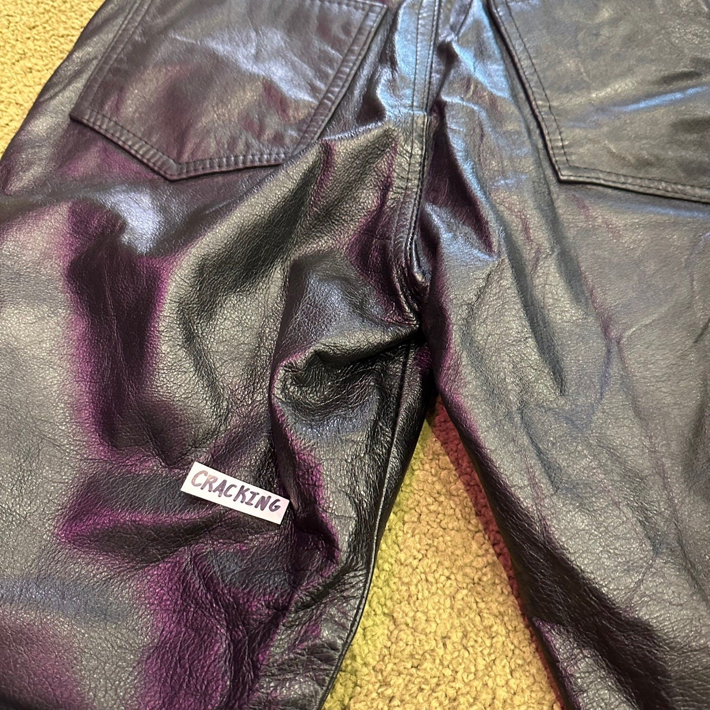 Vintage High Waisted DiCapra Black Leather Trousers | Vintage Trousers | DiCapra International | 80's Style | Women's Size 27 | STQ-3061