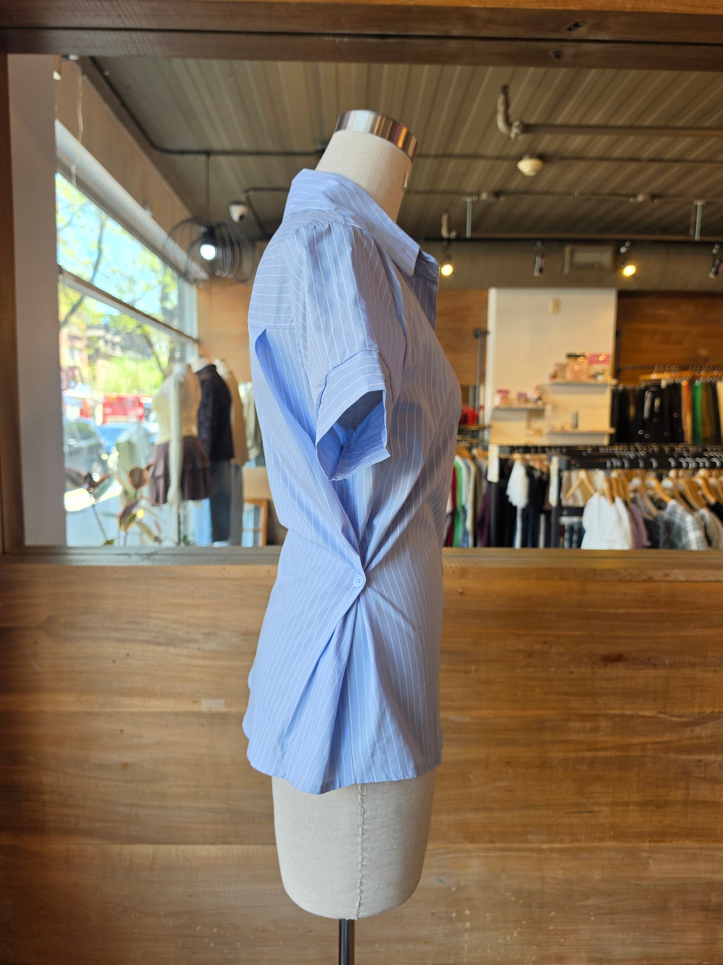 Saturday Sky Side-Cinch Blouse