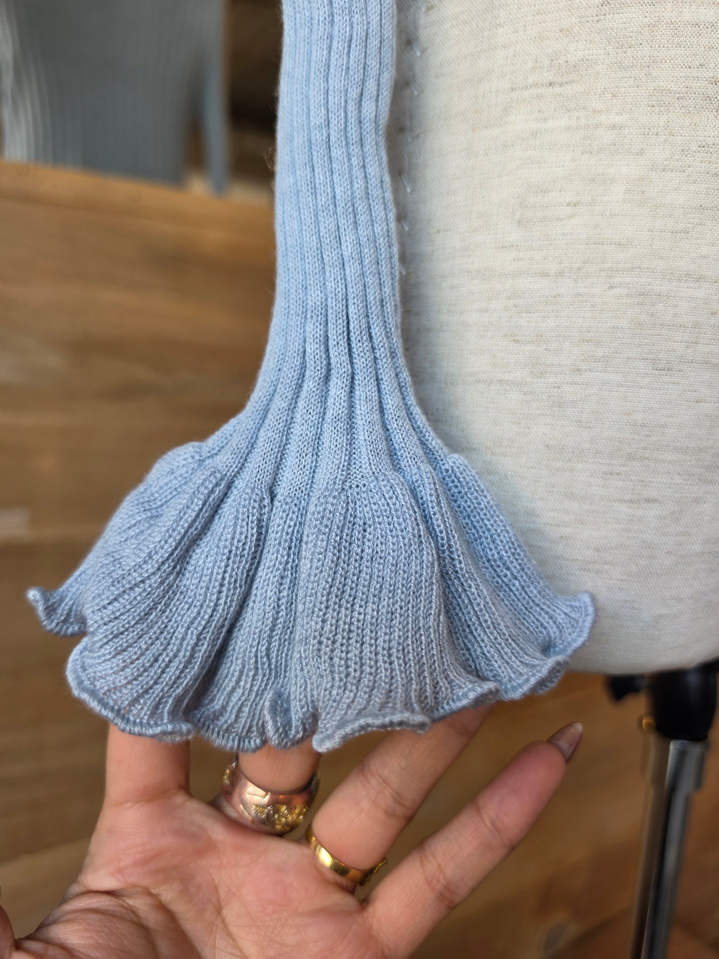 Morning Mist Ruffle Cardigan