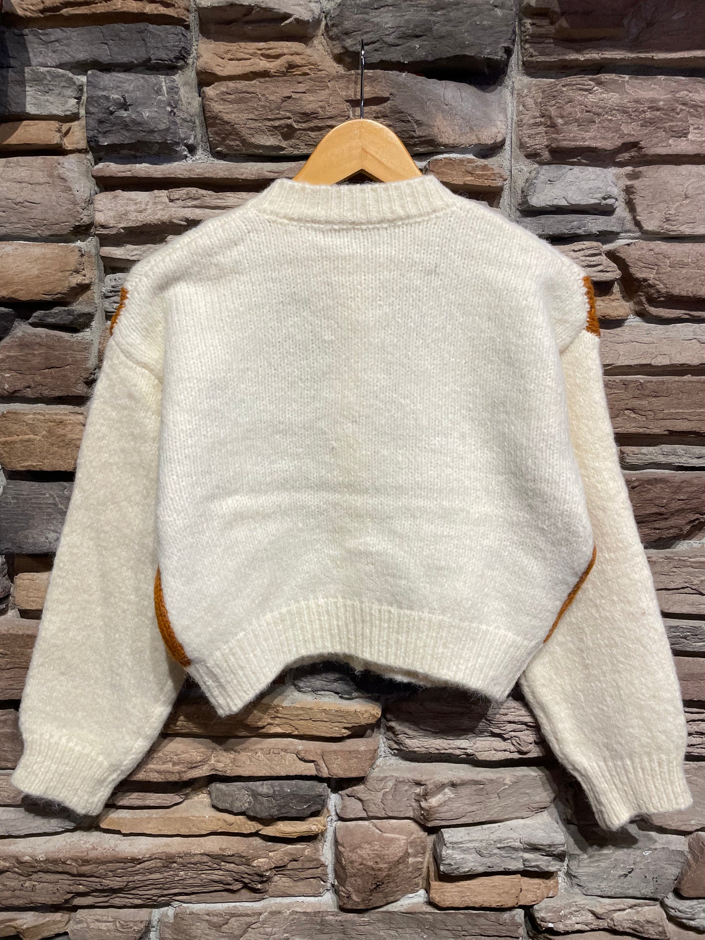 Argyle Crop Cardigan