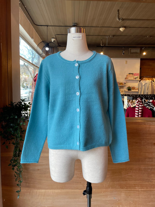 Boxy Scoop neck Cardigan