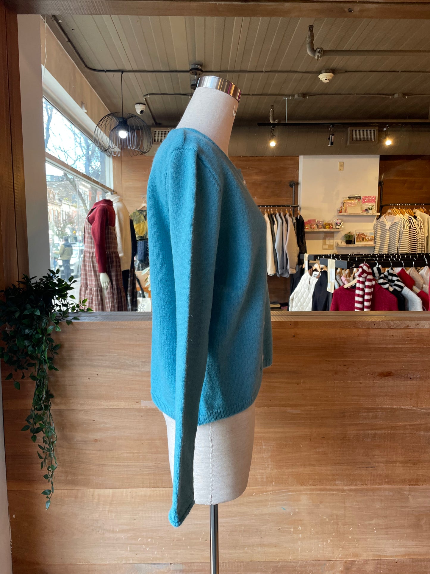 Boxy Scoop neck Cardigan