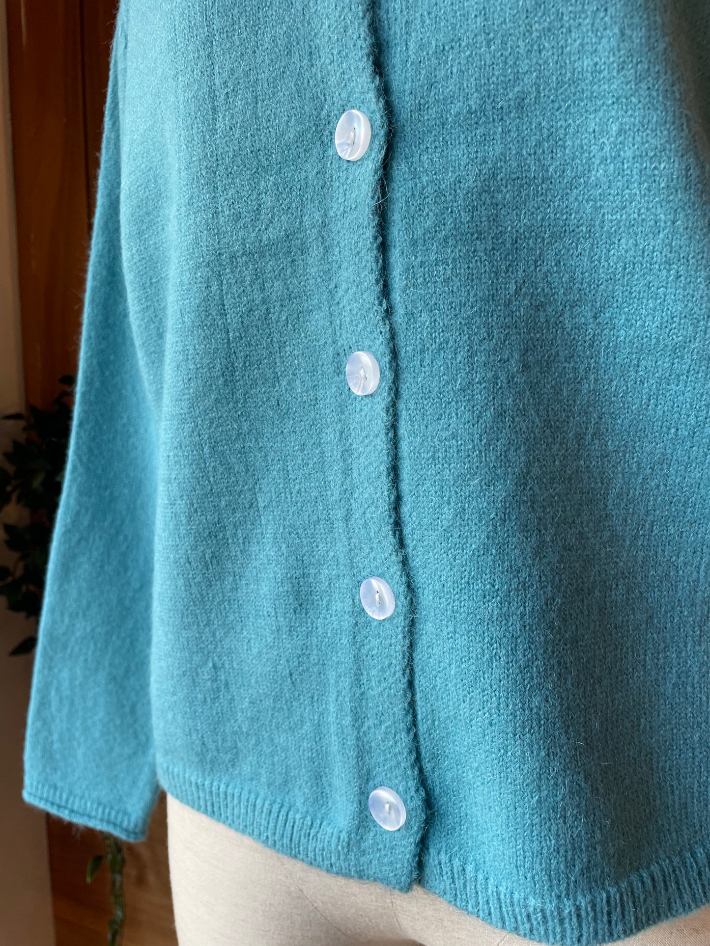 Boxy Scoop neck Cardigan