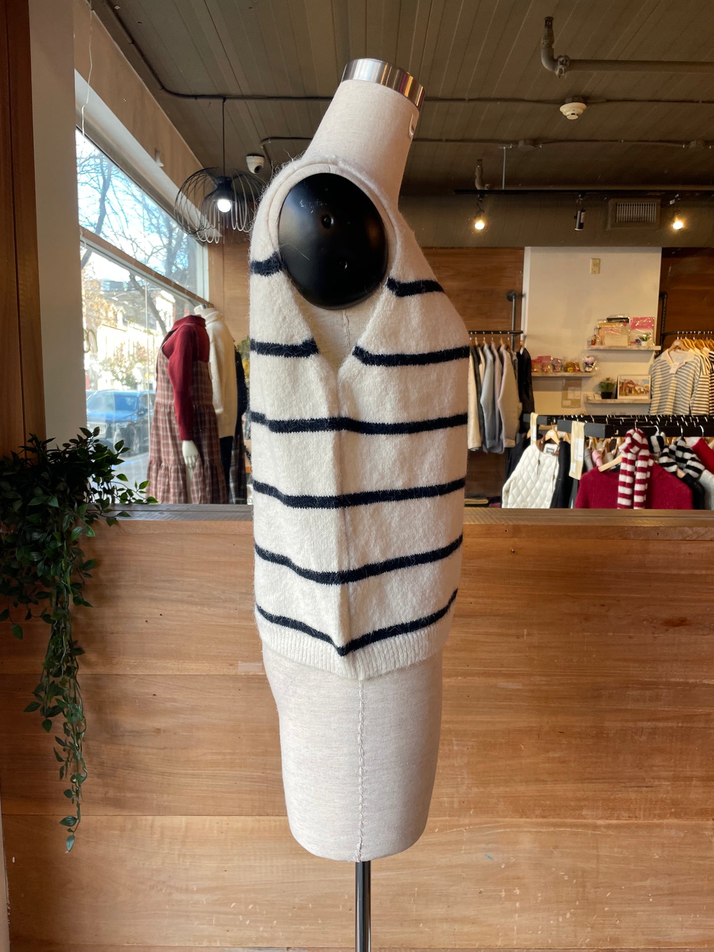 Striped knit Cardigan Set