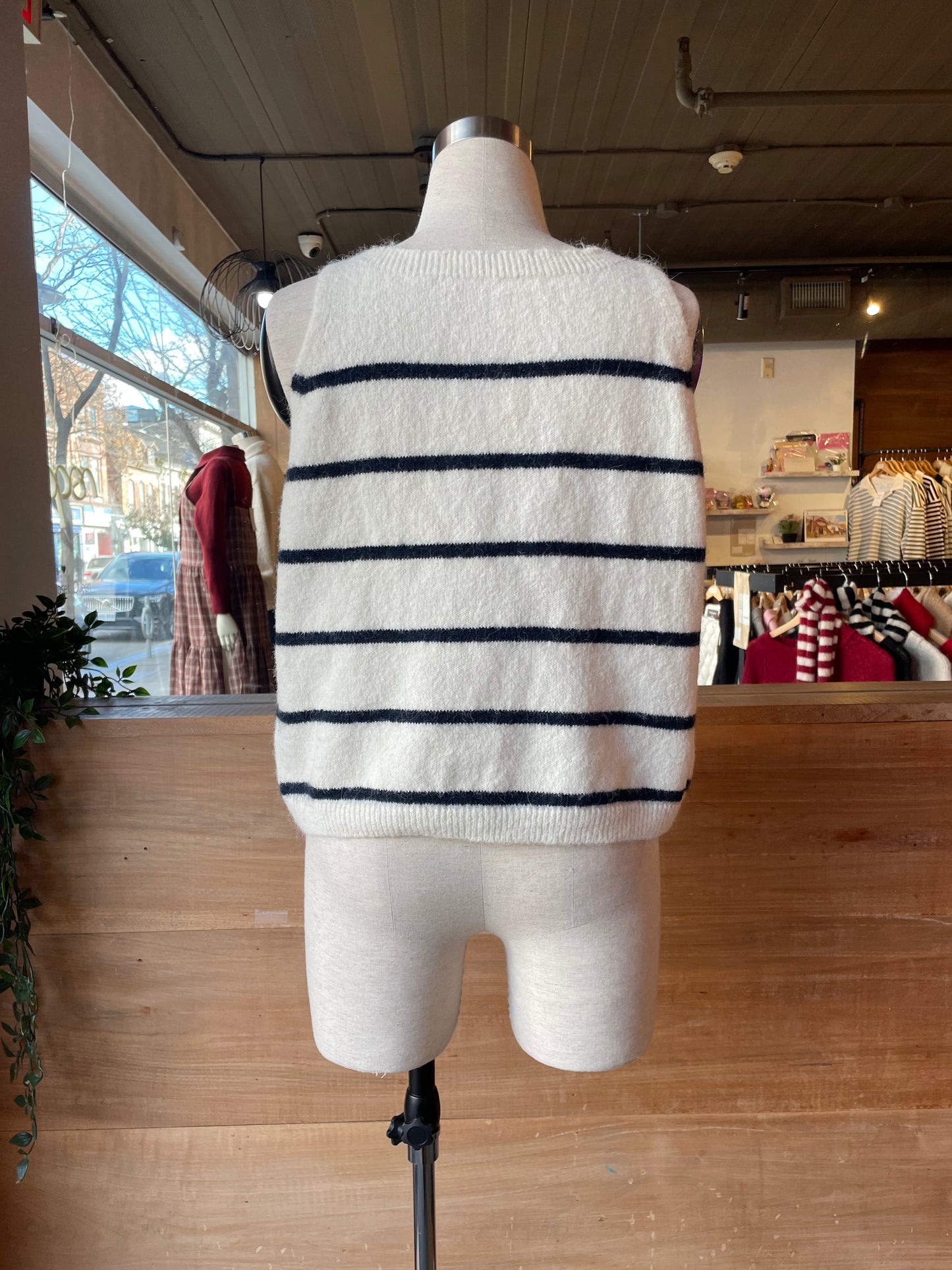 Striped knit Cardigan Set