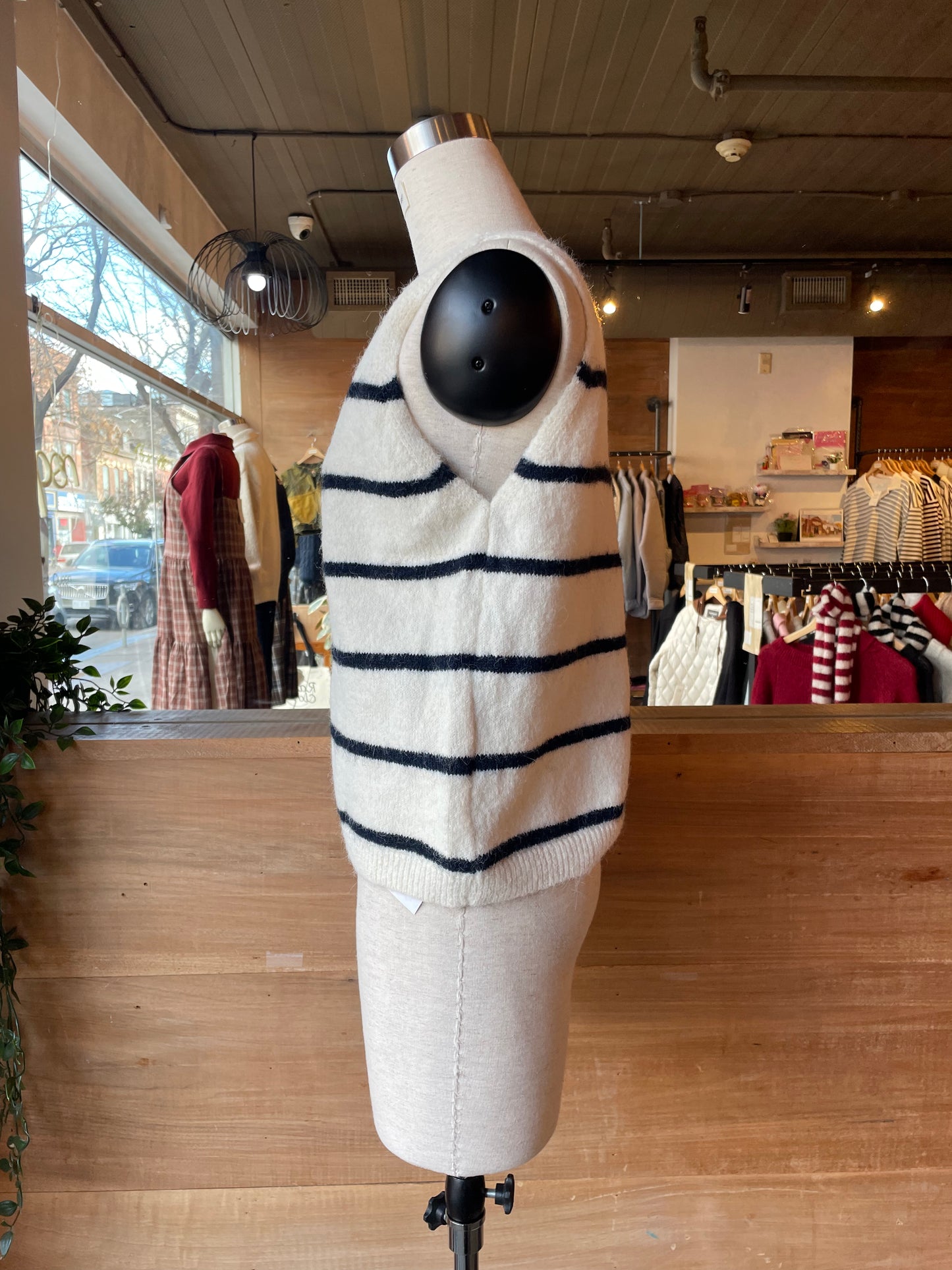 Striped knit Cardigan Set