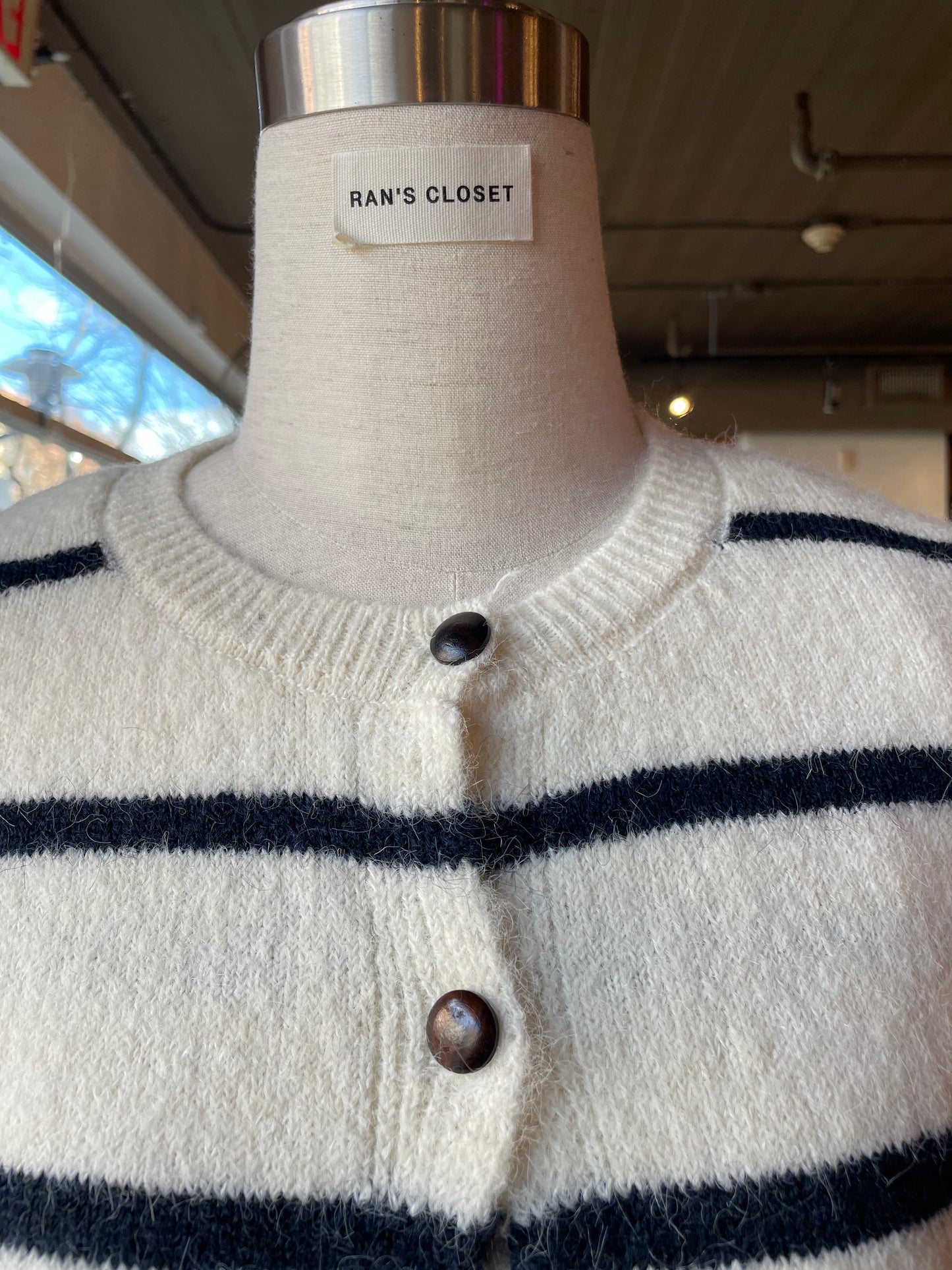 Striped knit Cardigan Set