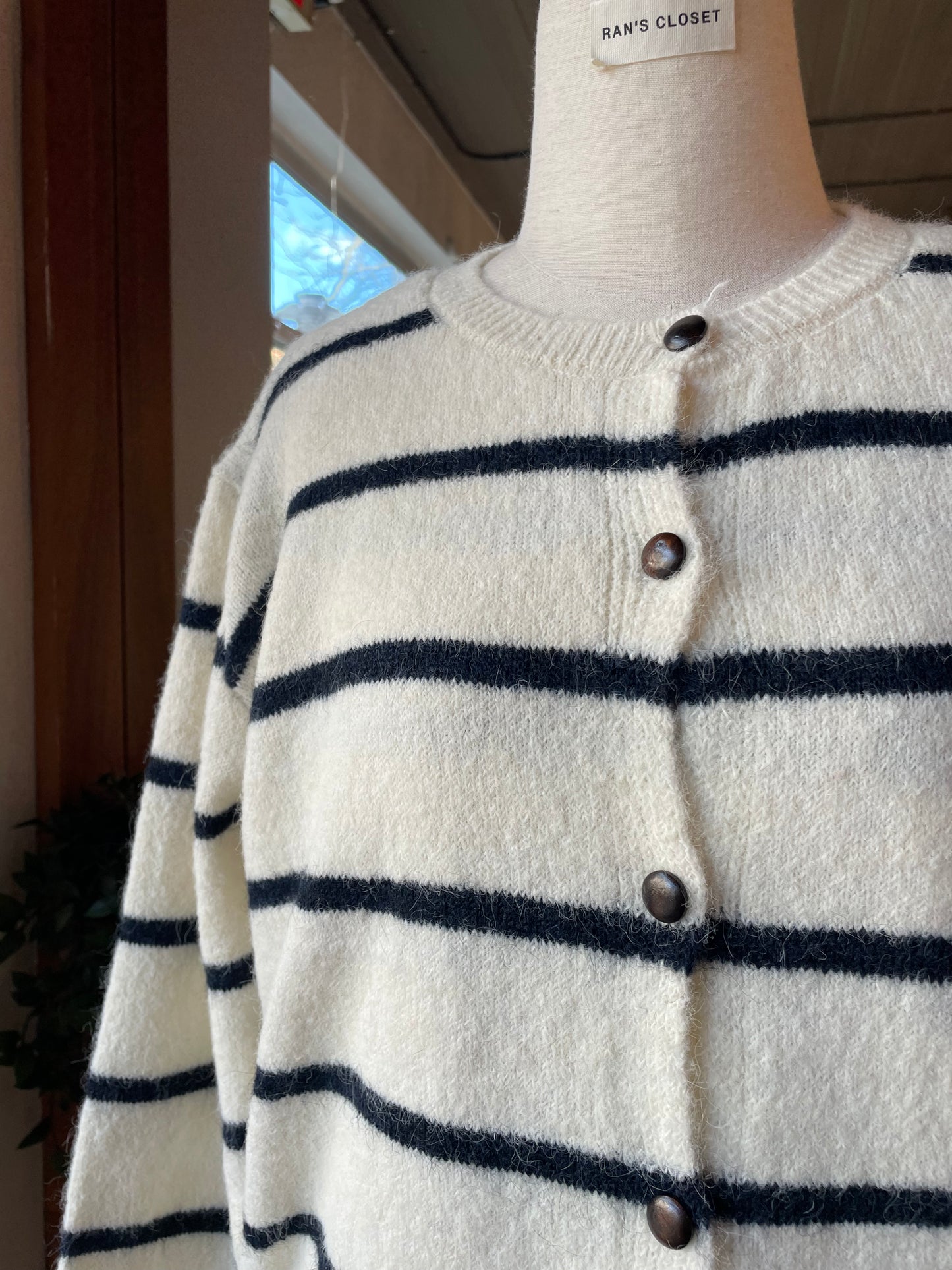 Striped knit Cardigan Set