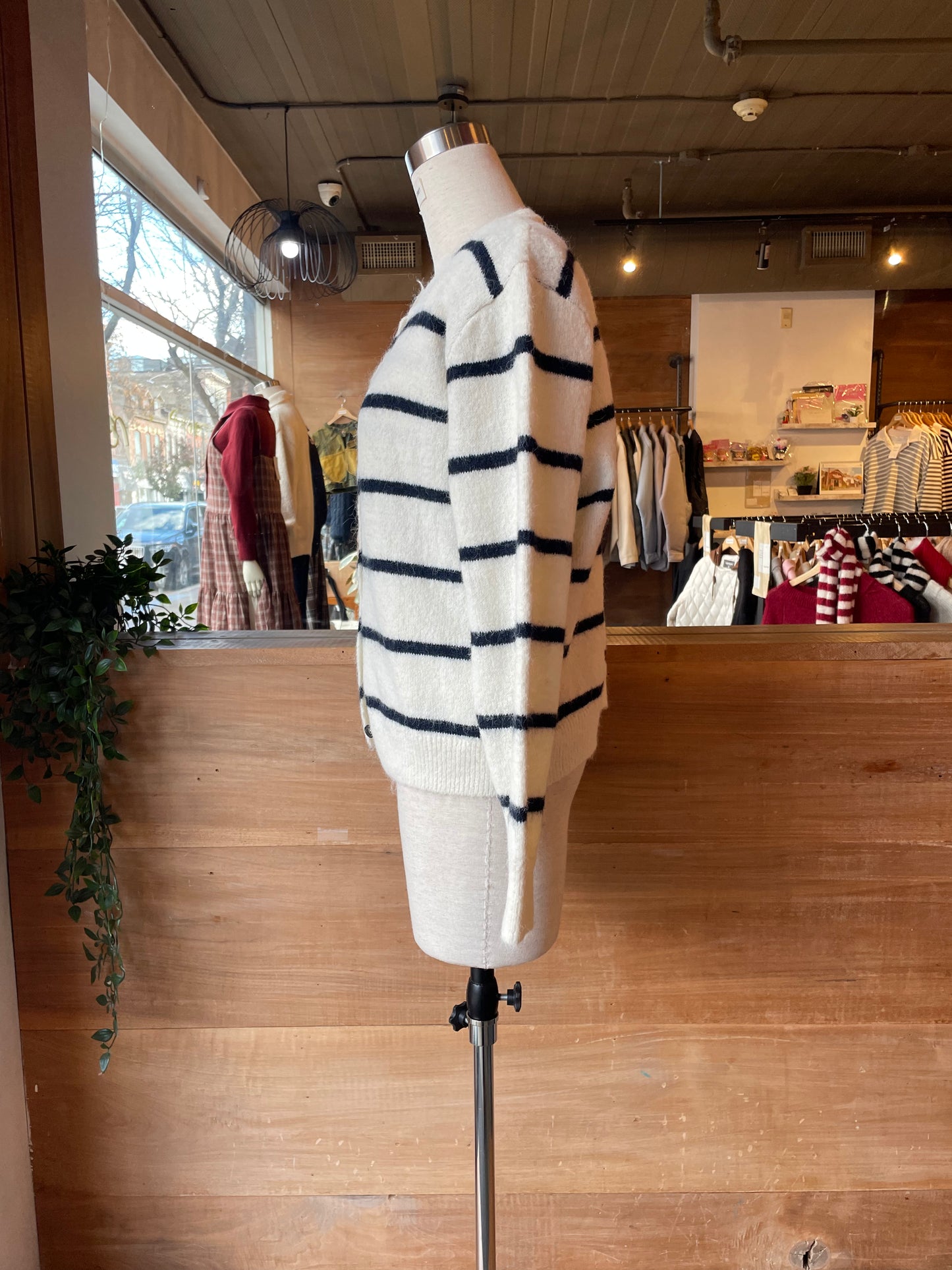 Striped knit Cardigan Set