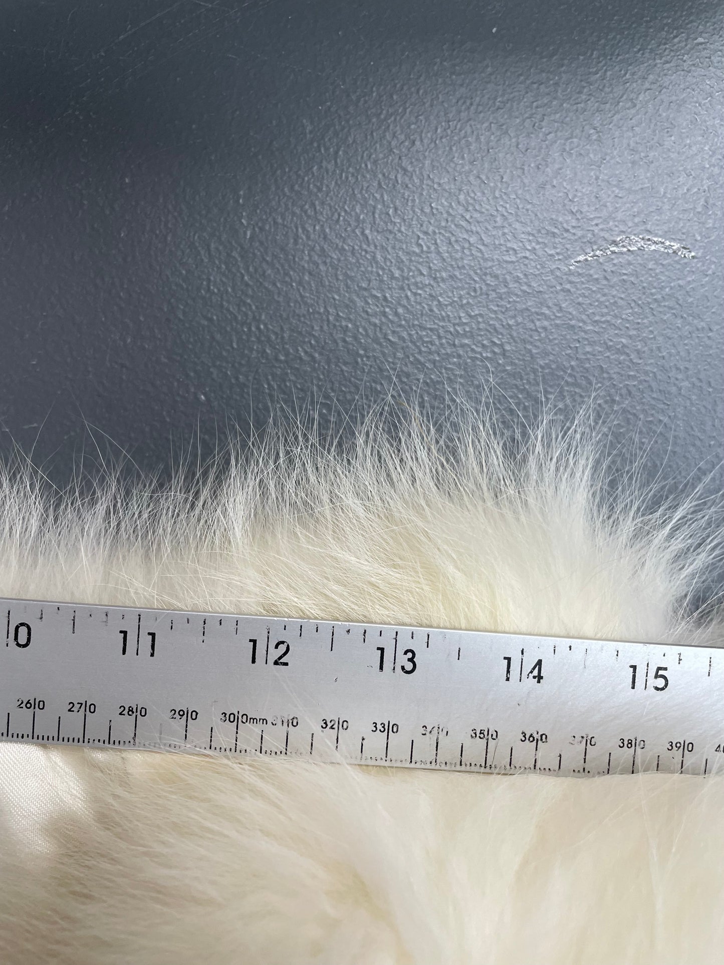 Vintage Swears and Wells White Fur Shawl