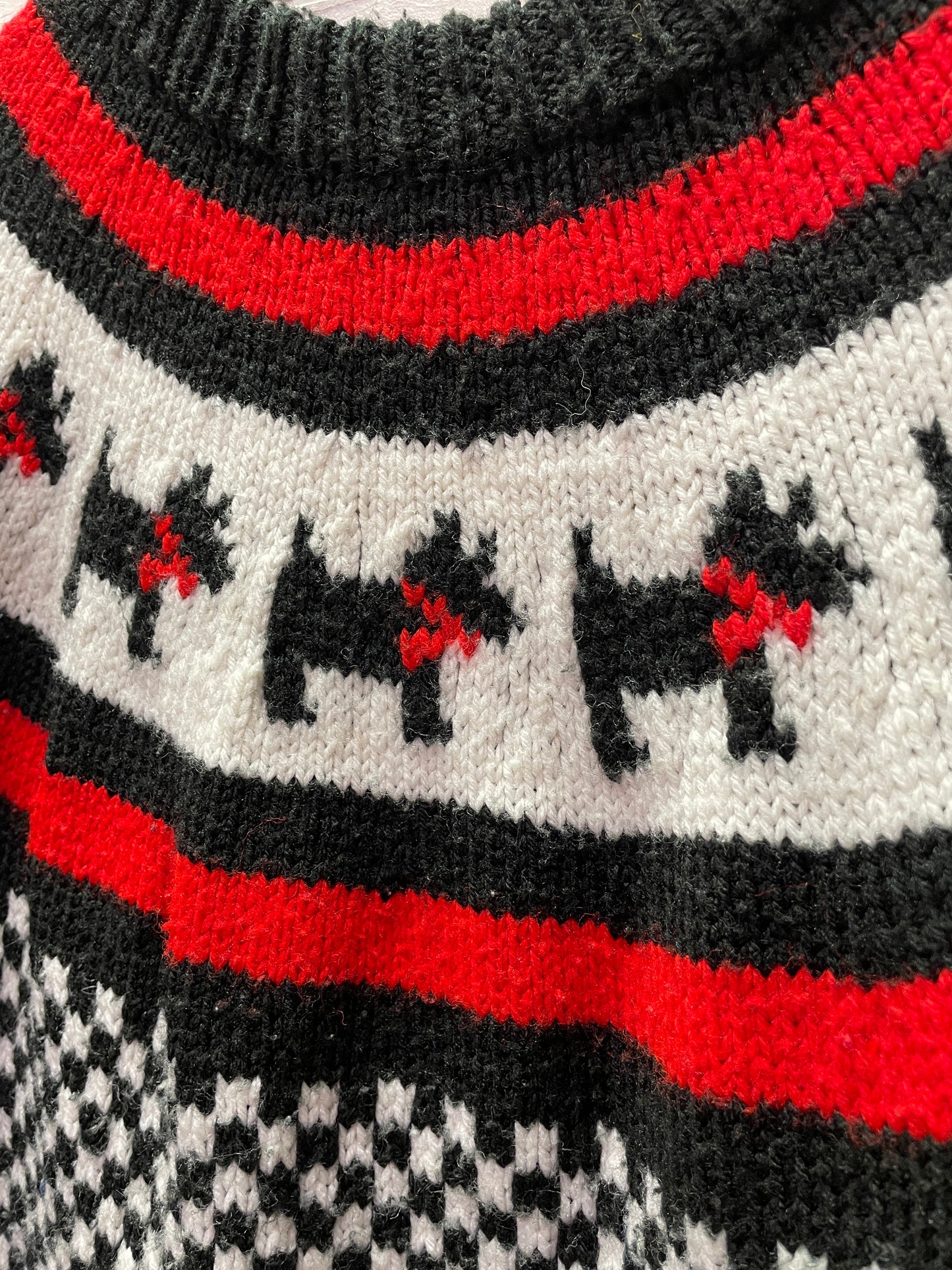 Vintage Scottish Terrier Fair Isle Sweater