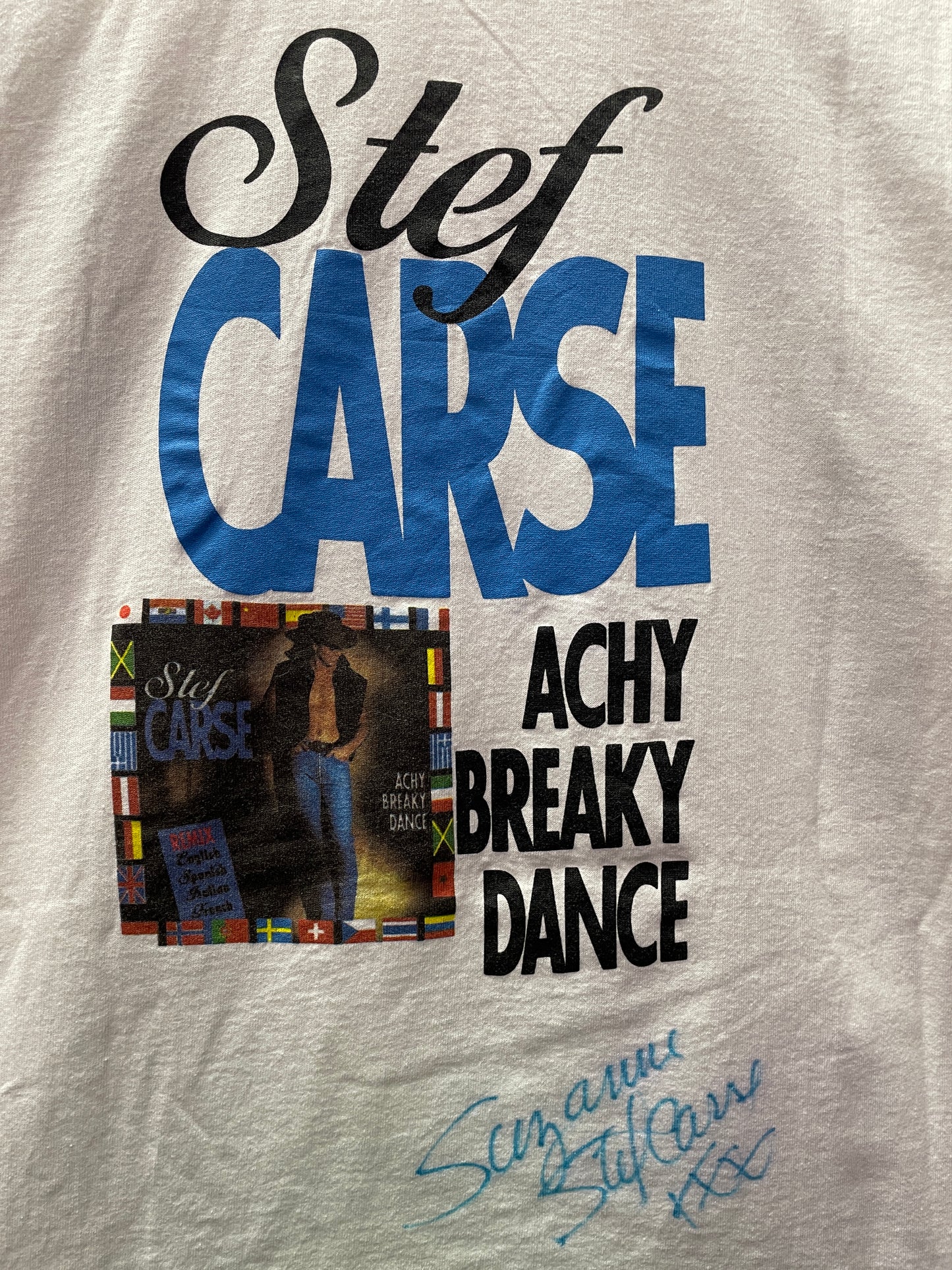 Vintage Signed Stef Carse Achy Breaky Dance T-Shirt