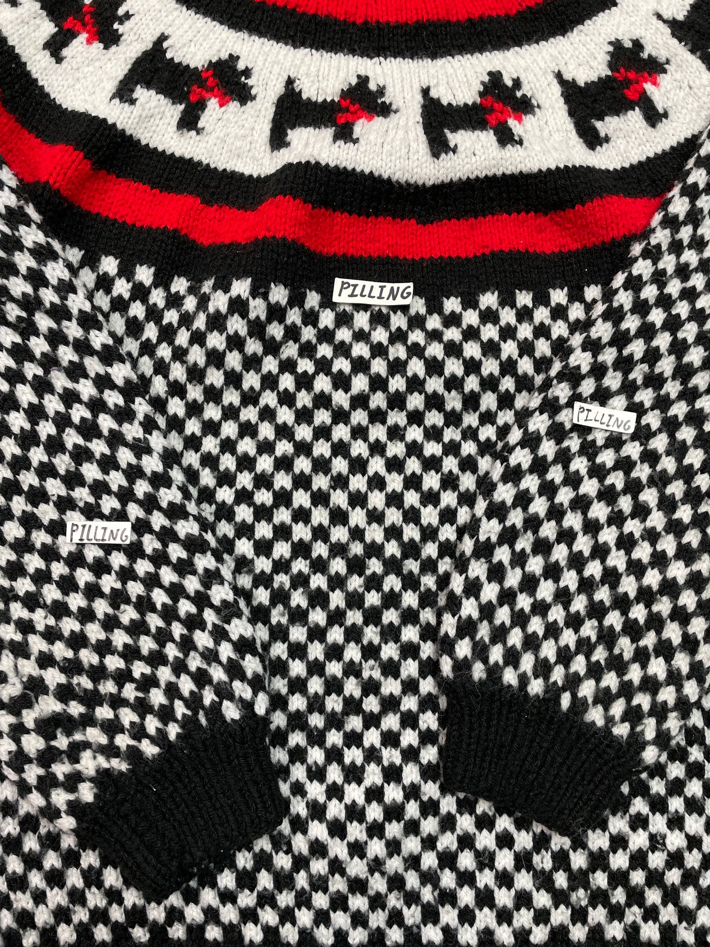 Vintage Scottish Terrier Fair Isle Sweater