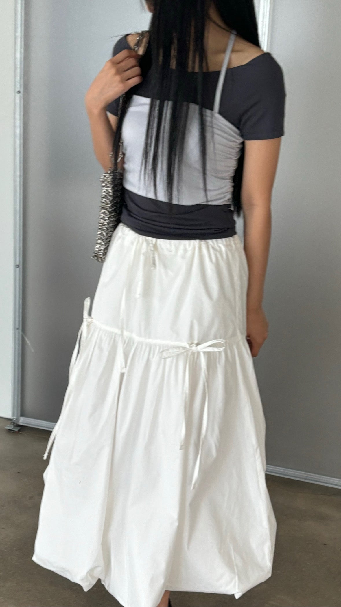 Adjustable Waist Balloon Skirt