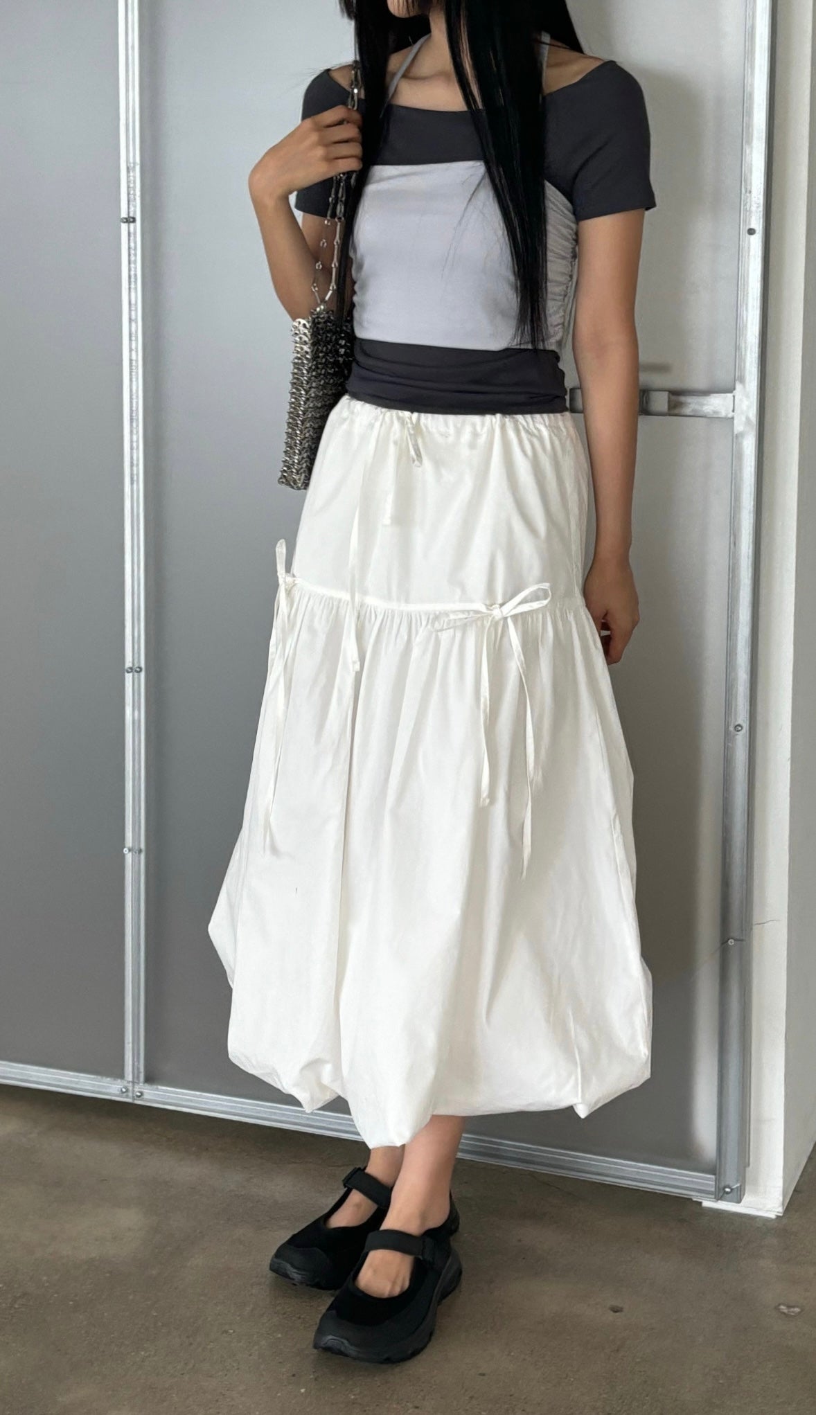 Adjustable Waist Balloon Skirt