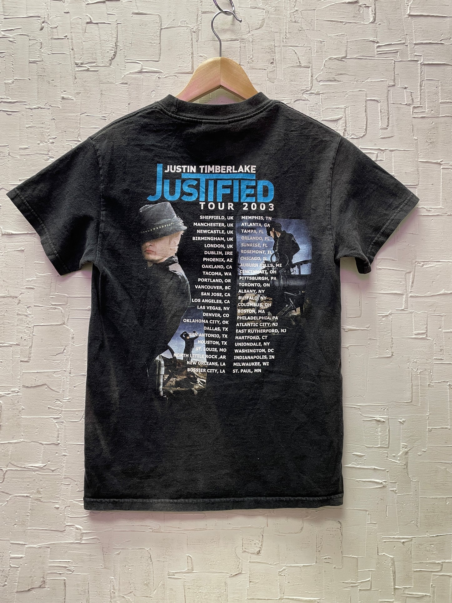 Vintage 2003 Justin Timberlake "Justified" Tour T-Shirt