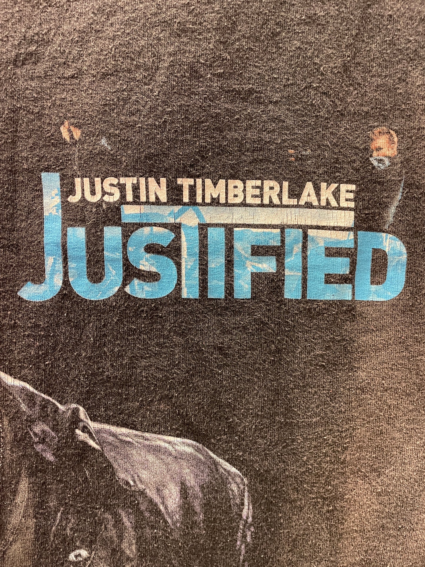 Vintage 2003 Justin Timberlake "Justified" Tour T-Shirt