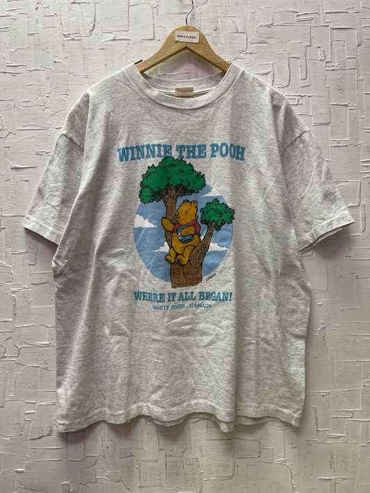 Vintage Winnie the Pooh "Where It All Started..." Graphic T-Shirt