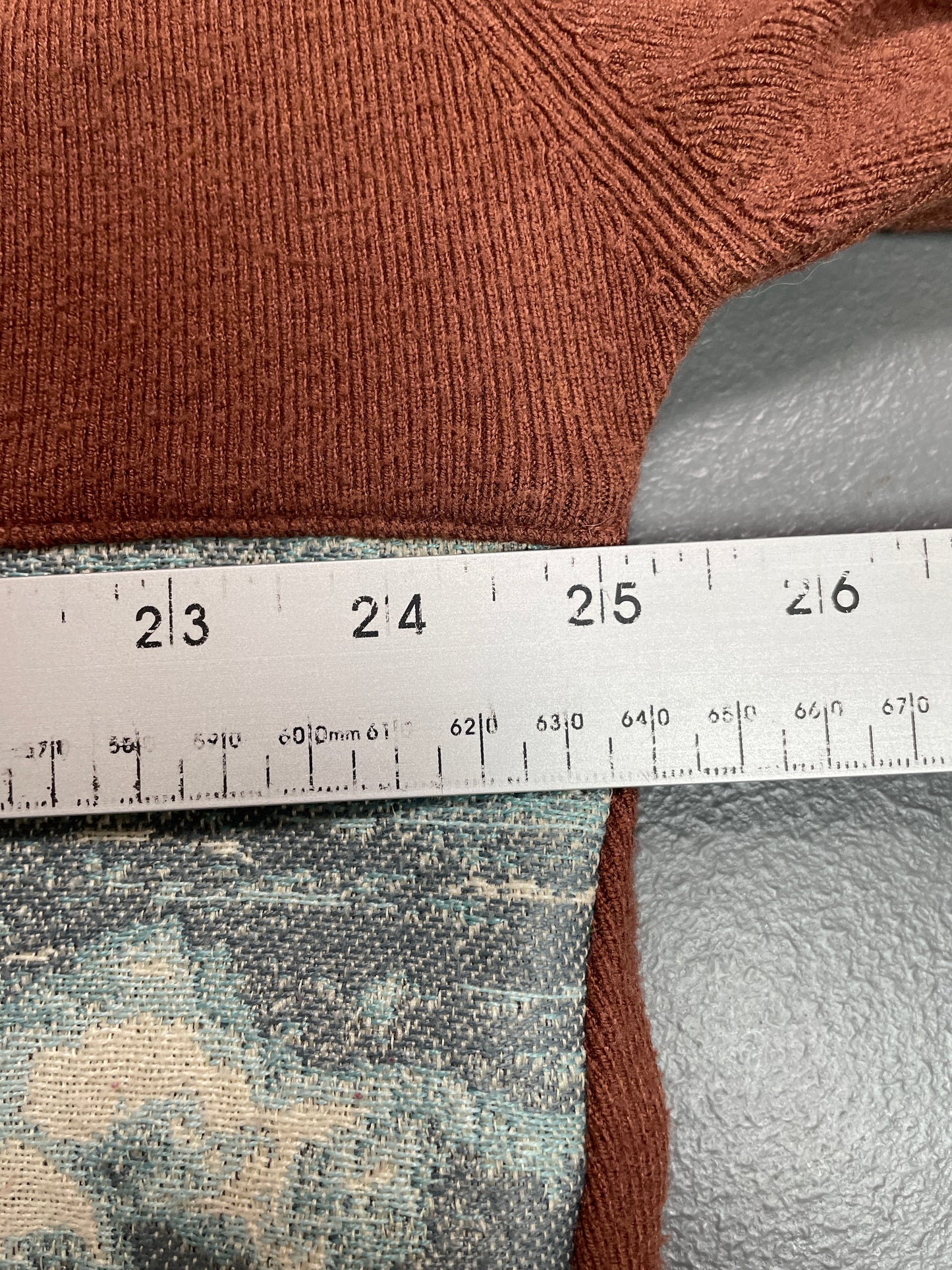 Vintage Wide Neck Tapestry Graphic Sweater