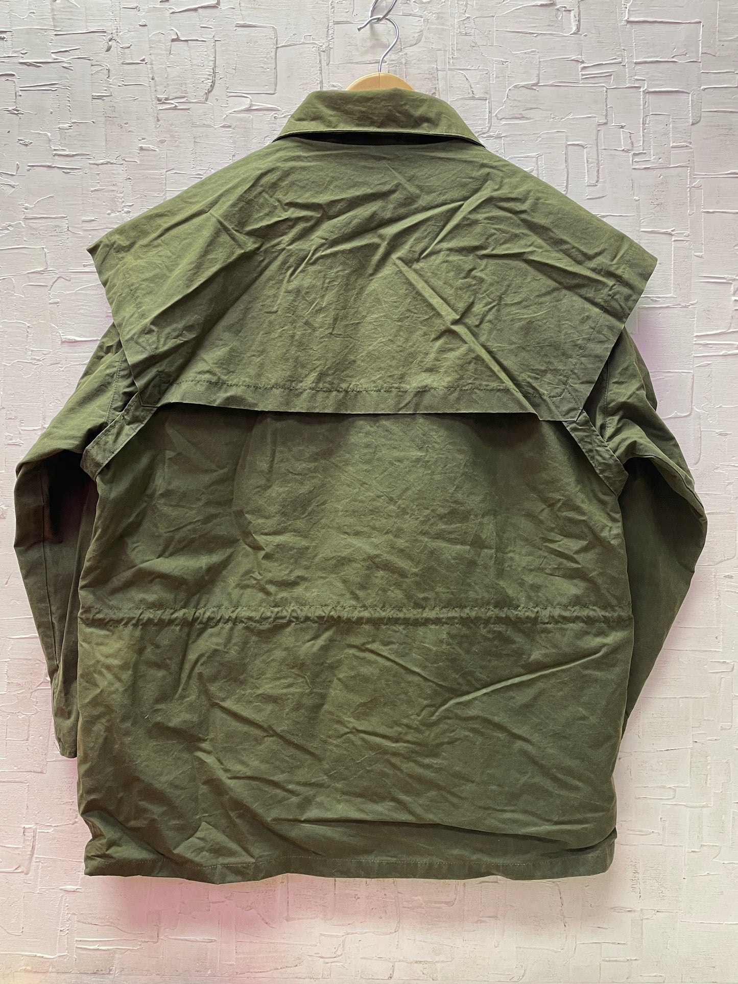 Vintage The Australian Outback Collection Green Cotton Oilskin Jacket