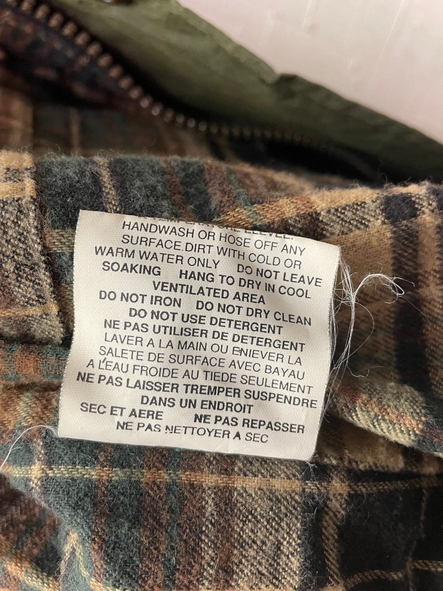 Vintage The Australian Outback Collection Green Cotton Oilskin Jacket