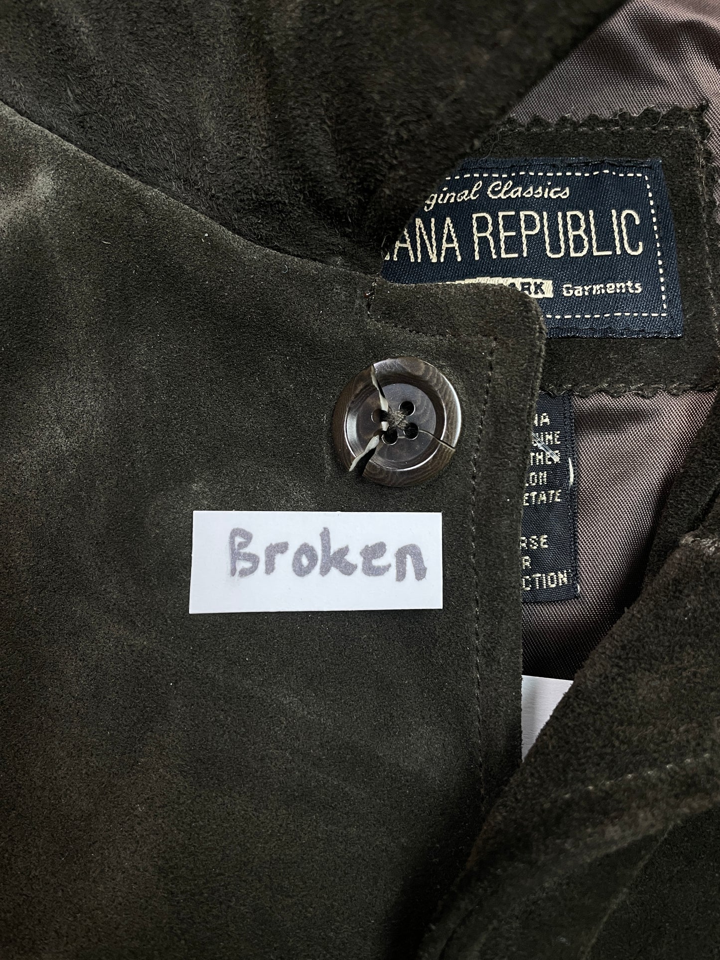 Vintage Banana Republic Brown Suede Jacket